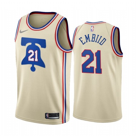 Maglia NBA Philadelphia 76ers Joel Embiid 21 2020-21 Earned Edition Swingman - Uomo